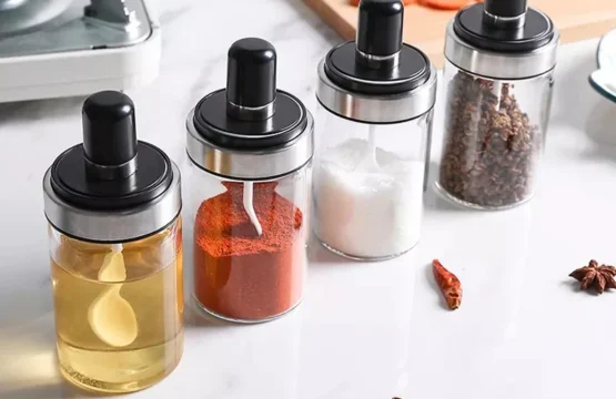 6pcs Rotating Spice Rack Glass - Image 7