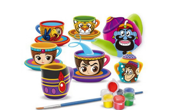 Ceramic Coffee Set, 15 Pieces - Image 2