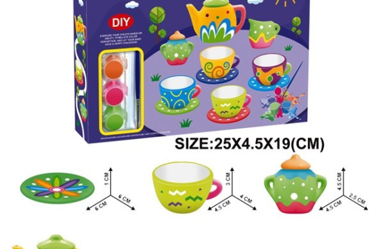 Ceramic tea set, for decoration, in a box - Image 2