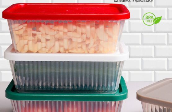Crinkle Storage Container Medium 750ml Airtight Stylish Kitchen Organizer - Image 2