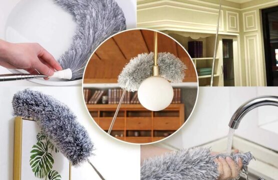 Flexible Gray Duster Big Size Cleaning Brush for Home and Car Dusting - Image 4
