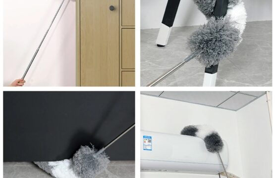 Flexible Gray Duster Big Size Cleaning Brush for Home and Car Dusting - Image 2