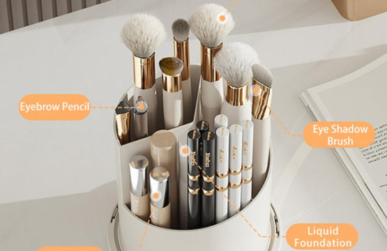 Luxury 360 Rotating Makeup Brush Holder - Image 4