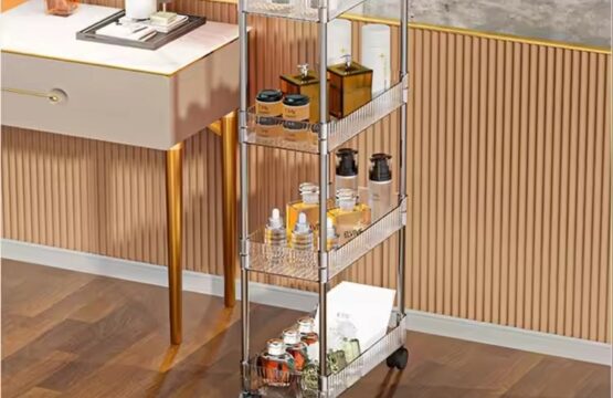 Luxury Acrylic 4Tier Trolley - Image 3