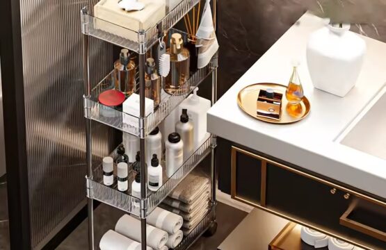 Luxury Acrylic 4Tier Trolley - Image 4