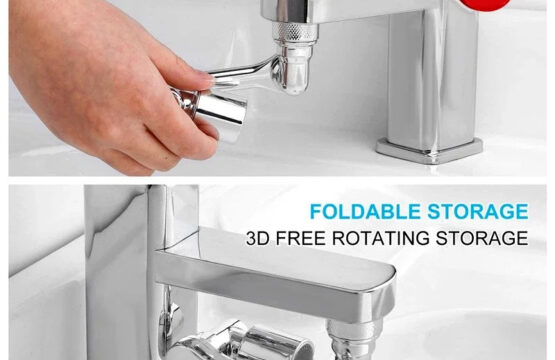 Multi Functional Anti Splash Rotating Faucet for Kitchen and Bathroom Use - Image 3