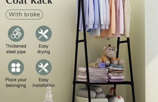 Multifunctional Triangle Cloth Rack with Wheels Premium Quality