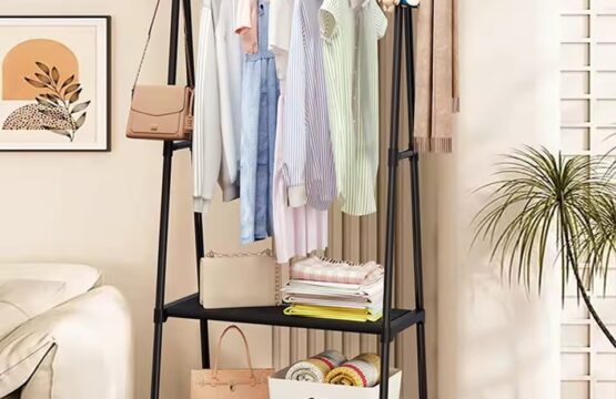Multifunctional Triangle Cloth Rack with Wheels Premium Quality - Image 7
