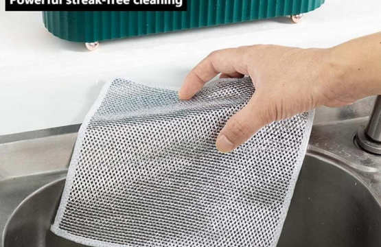 Wire Dishwashing Rags Durable Wet & Dry Kitchen Scrubbing Cloths (3pcs) - Image 4