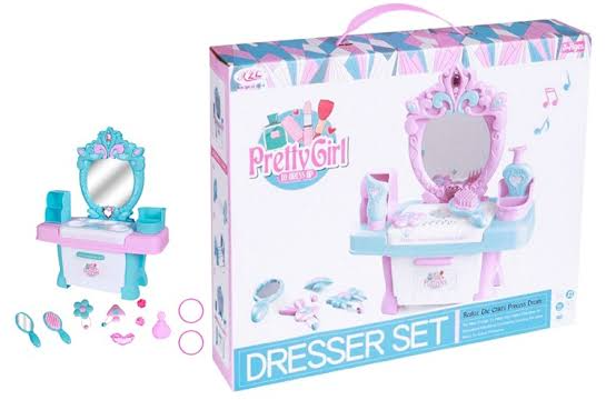 Pretty Girl Dresser Set For Kids Playing Toy