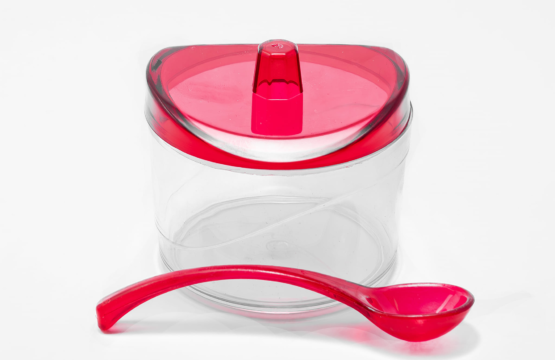 Prime Acrylic sugar pot with spoon. - Image 3