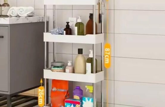 Multifunctional Storage Rack With 3-4 Tiers Trolley - Image 6