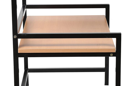 2 Tier Wood & Metal Microwave Stand - Image 3