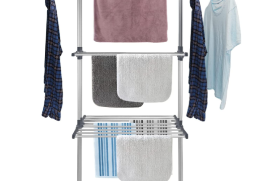 3 Tier Clothes Rack Stainless Steel - Image 5