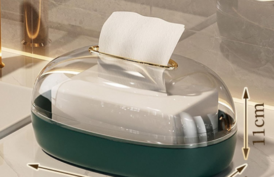 Acrylic Luxury Wall-Mounted Tissue Box - Image 2