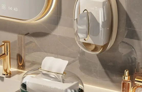 Acrylic Luxury Wall-Mounted Tissue Box