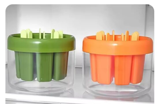 Silicone 7pcs Ice Cream Mould with Bowl (Mix/Random colour) - Image 2