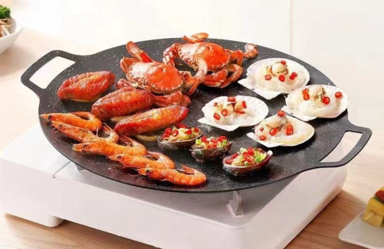 Multi-Griddle Tawa Iron Plate Korean Barbecue Grill - Image 4