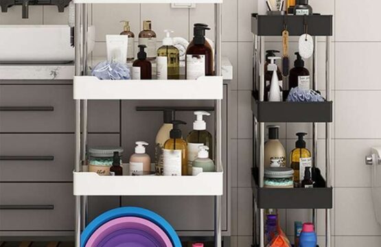 Multifunctional Storage Rack With 3-4 Tiers Trolley - Image 3
