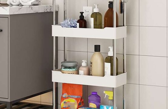 Multifunctional Storage Rack With 3-4 Tiers Trolley
