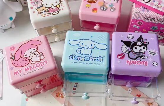 Hello Kitty Cartoon Printing Double-Layer Storage Box - Image 3