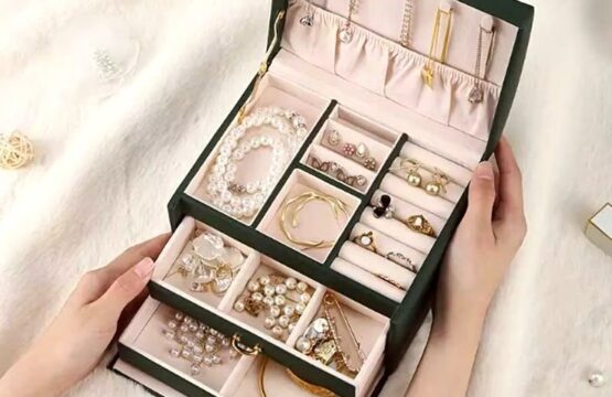 3-Piece PU Leather Jewelry Box Set with Key Lock - Image 8