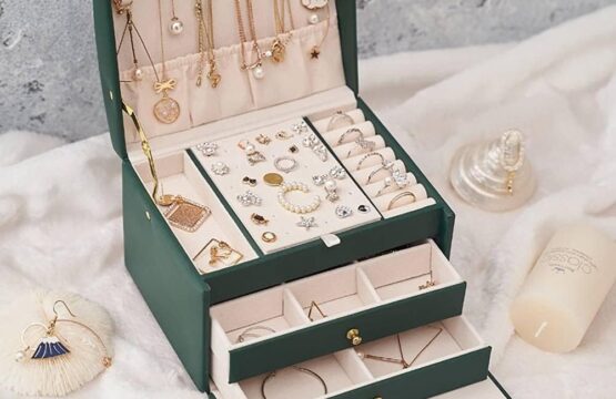 3-Piece PU Leather Jewelry Box Set with Key Lock - Image 5