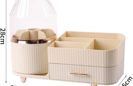 Rotating Brush with Cosmetic Organizer (Box Packing) Random Colours - Image 4
