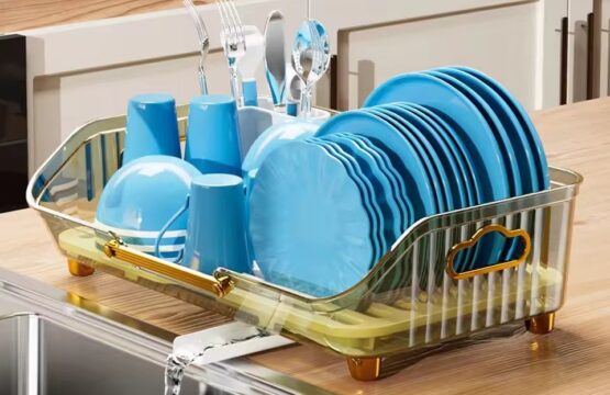 Acrylic Kitchen Dish Draining Storage Rack