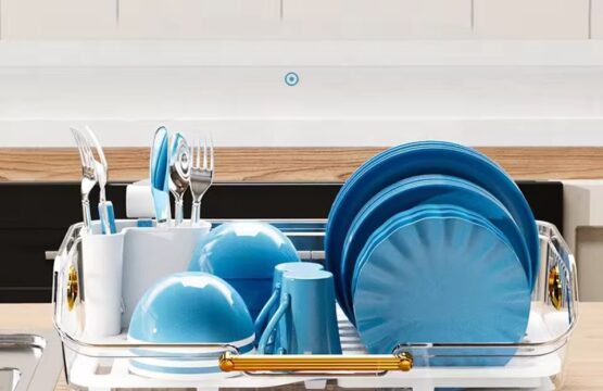 Acrylic Kitchen Dish Draining Storage Rack - Image 2