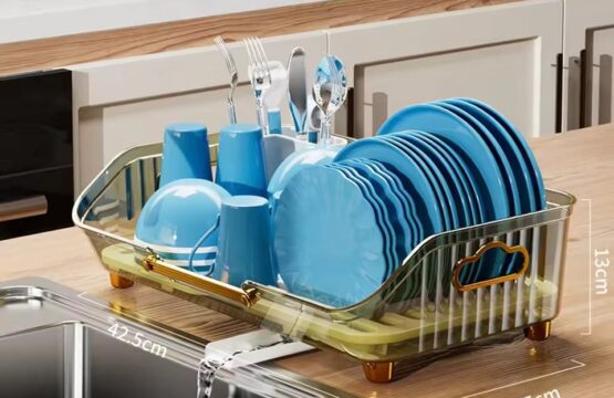 Acrylic Kitchen Dish Draining Storage Rack - Image 3