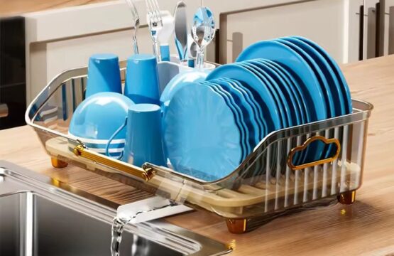 Acrylic Kitchen Dish Draining Storage Rack - Image 4