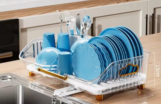 Acrylic Kitchen Dish Draining Storage Rack - Image 5