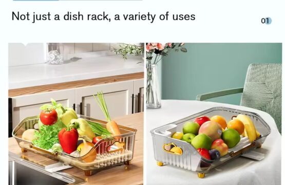 Acrylic Kitchen Dish Draining Storage Rack - Image 6