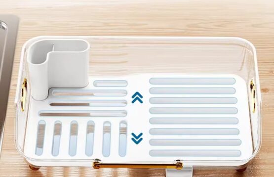 Acrylic Kitchen Dish Draining Storage Rack - Image 7
