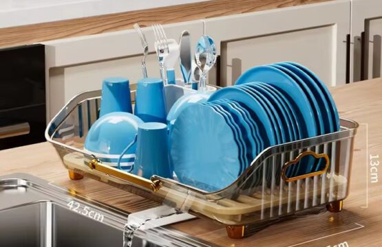 Acrylic Kitchen Dish Draining Storage Rack - Image 8