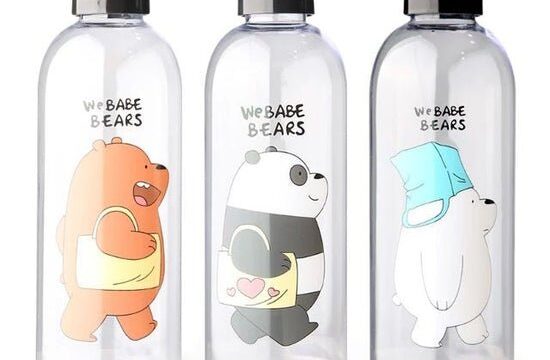 1000ml Panda Cartoon Water Bottle - Image 2
