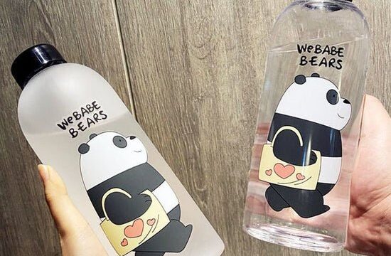 1000ml Panda Cartoon Water Bottle - Image 3