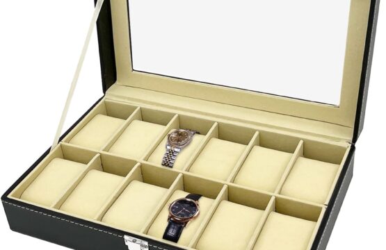 12 Slots Watch Jewelry Display Case