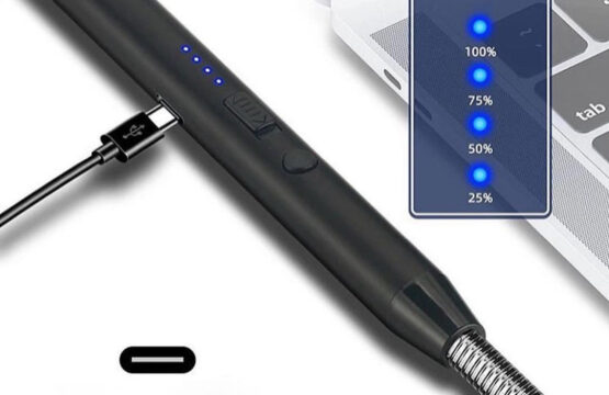 360° Rechargeable USB Electric Lighter with LED Display (3)