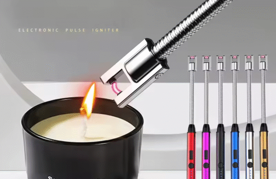 360° Rechargeable USB Electric Lighter with LED Display (3)