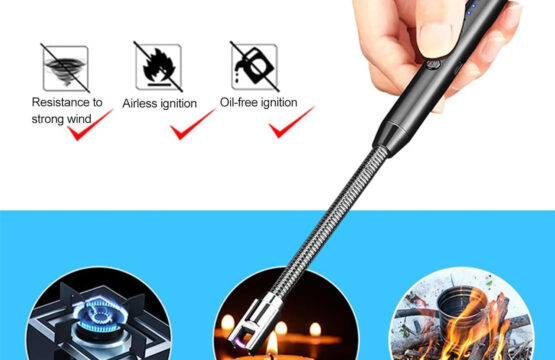 360° Rechargeable USB Electric Lighter with LED Display (3)