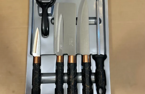 6 Piece Premium Kitchen Knife Set with Peeler & Sharpener (9)