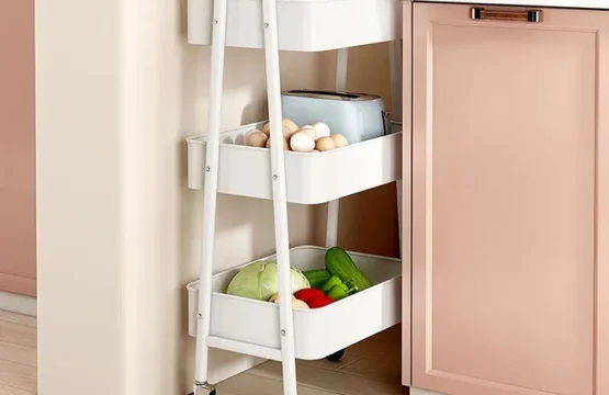 A Shaped Metal Utility Trolley – Sleek, Durable & Mobile Storage Solution