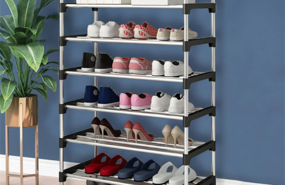 Attachable Amazing Metal Shoes Rack