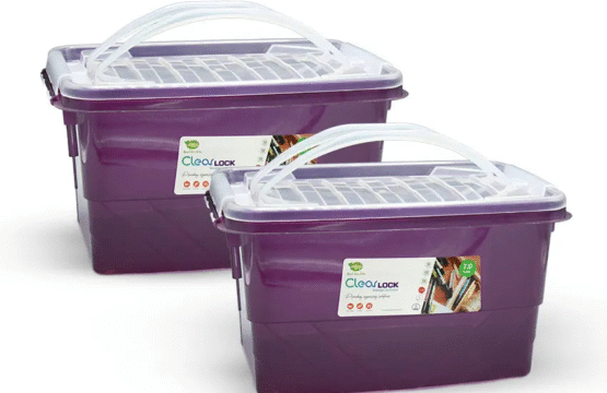 Clear Lock Storage Box - 5L, 7L, 10L | Multipurpose BPA-Free Container | Stackable & Food-Grade Storage Solution for Kitchen, Office, and More