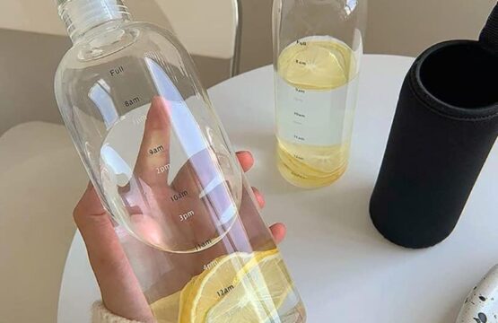 500ml Clear Water Bottle with Time Marker - Image 6