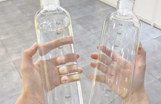 500ml Clear Water Bottle with Time Marker - Image 7