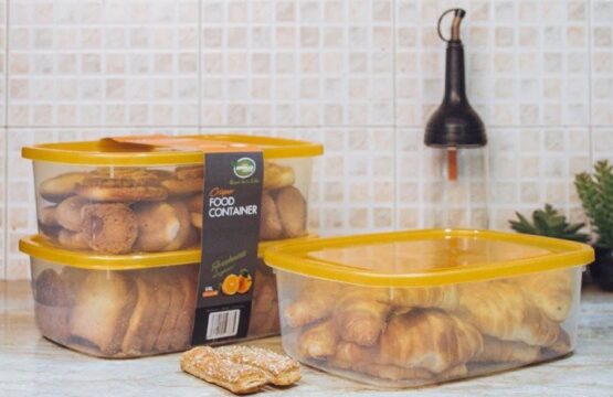 Set of 3 Crisper Food Containers Food Storage Boxes Made from Food Grade Material with Multiple Size Options - Image 6