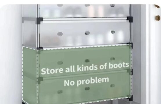 Dustproof And Waterproof Stainless Steel Shoes And Multipurpose Rack(With Colour Box Packing) - Image 3